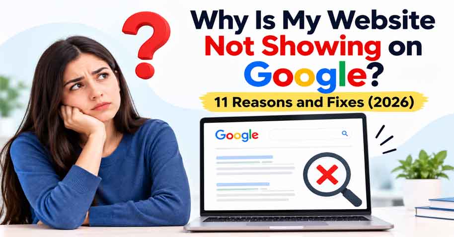 Website not showing on Google - 11 reasons and fixes by HubSol